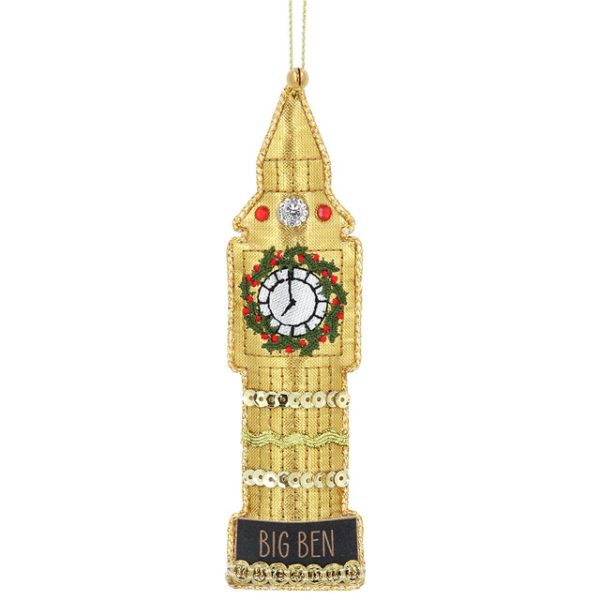 Fabric Big Ben Christmas Decoration