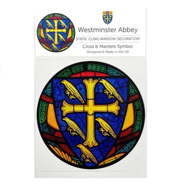 Westminster Abbey Cross and Martlets Window Sticker