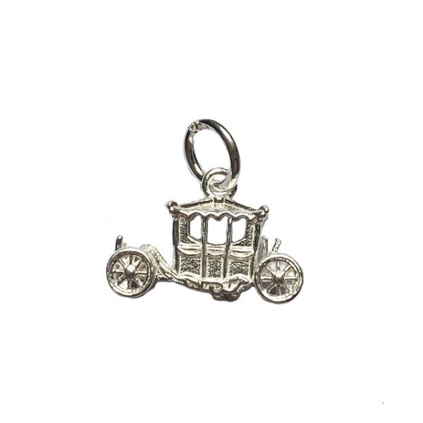 Westminster Abbey Sterling Silver State Coach Charm