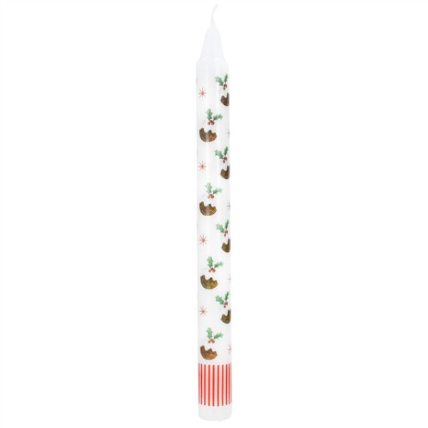 Christmas Pudding Dinner Candle