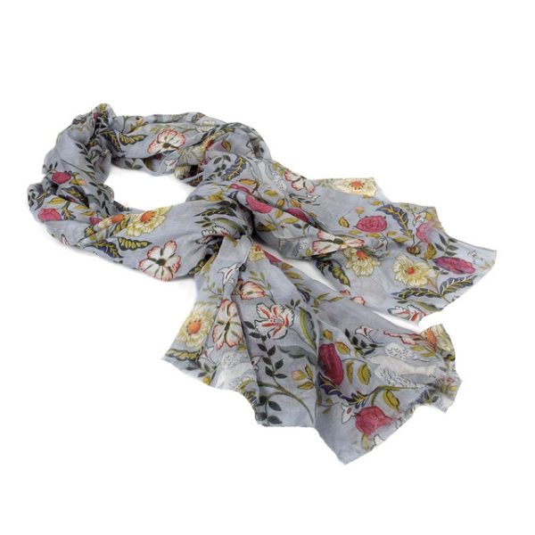 Westminster Abbey Floral Abbey Cotton Scarf