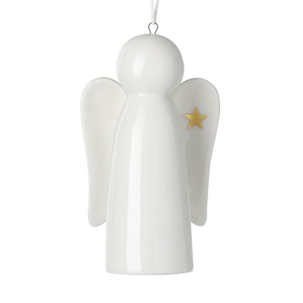 Porcelain Angel Christmas Decoration