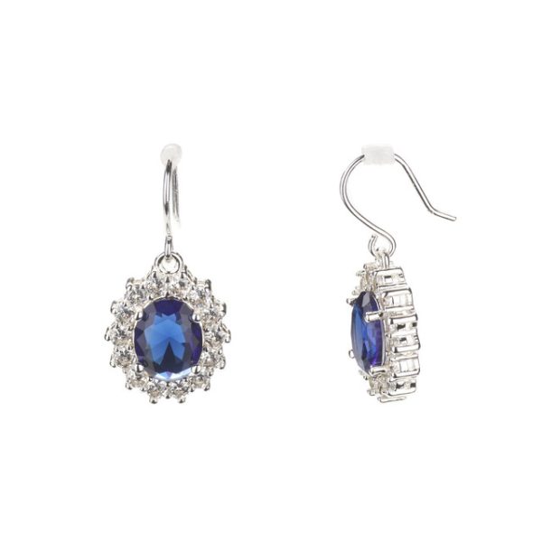 Princess of Wales Sterling Silver Replica Earrings